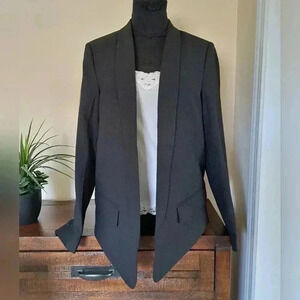 Frank & Oak Women's Black Open Front  Blazer - Size Medium EUC